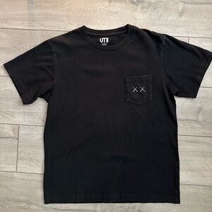 Uniqlo Black Short Sleeve Tee - KAWS